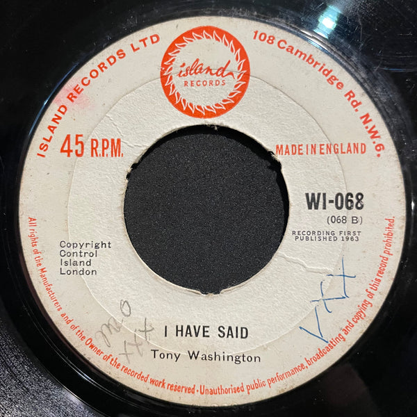 TONY & LOUISE / TONY WASHINGTON [Something's Gotta Be Done / I Have Said]