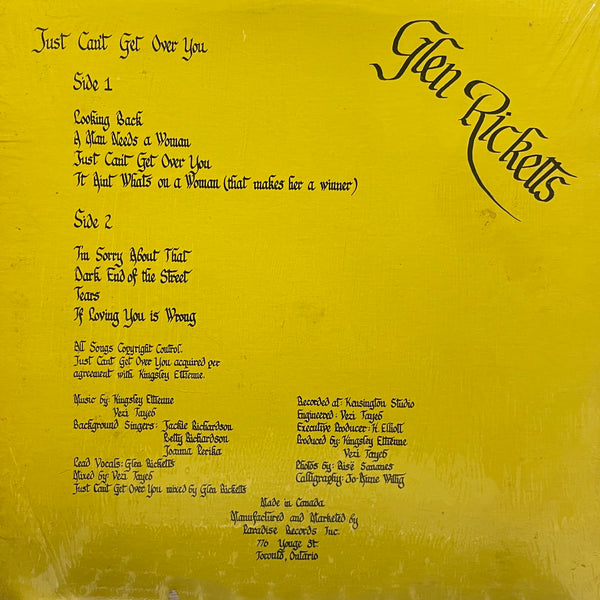 GLEN RICKETTS [Just Can't Get Over You]