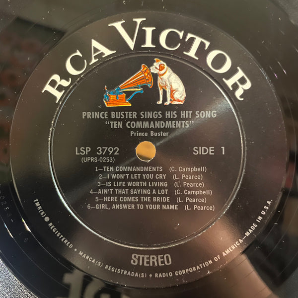 PRINCE BUSTER [Sings His Hit Song Ten Commandments]