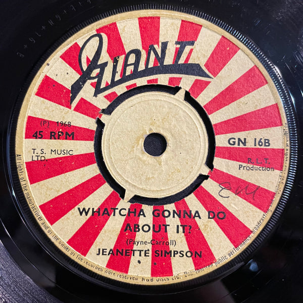 JEANETTE SIMPSON [The Train / What A Gonna Do About It]