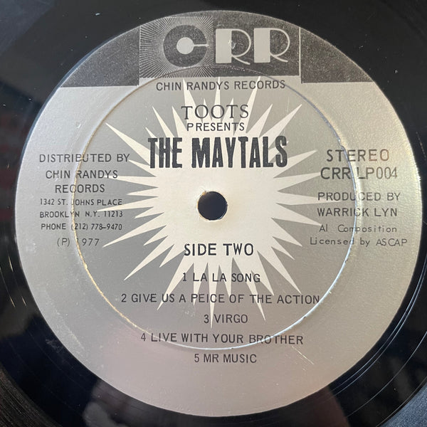THE MAYTALS [Toots Presents The Maytals]