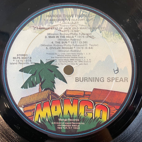 BURNING SPEAR [Harder Than The Best]