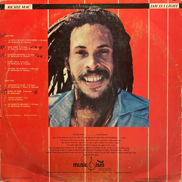 RICHIE MAC [Jah Is I Light]