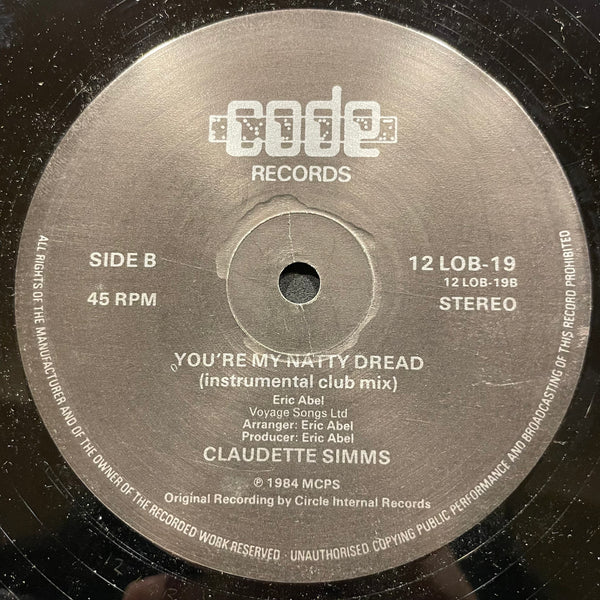 CLAUDETTE SIMMS [You're My Natty Dread]