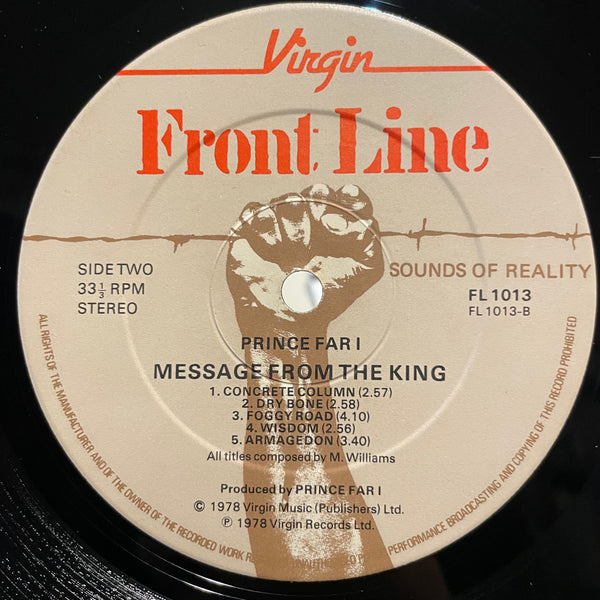 PRINCE FAR I [Message From The King]