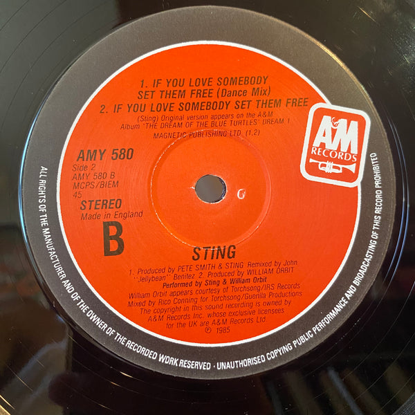 STING [Englishman In Newyork (The Ben Liebrand Mix) / If You Love Somebody Set Them Free]