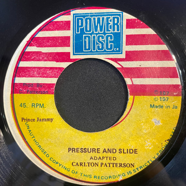 CARLTON PATTERSON [Pressure And Slide]