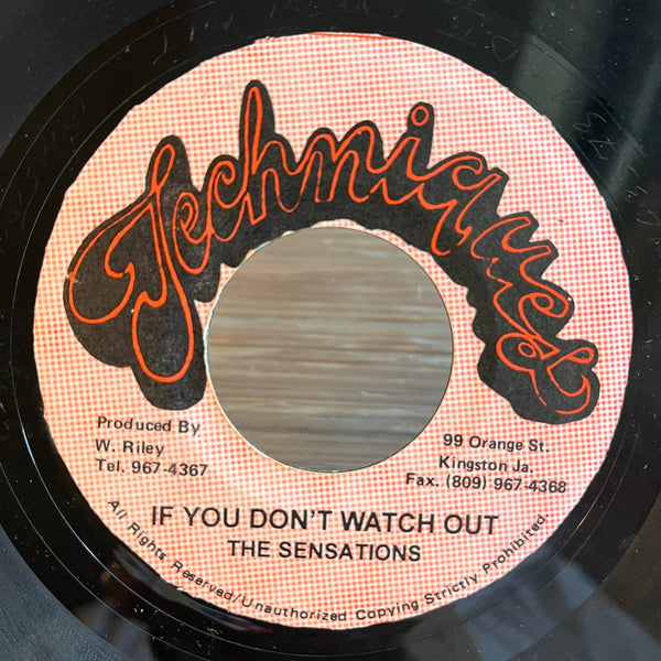 THE SENSATIONS / ANSEL COLLINS [If You Don't Watch Out / Point Blank]