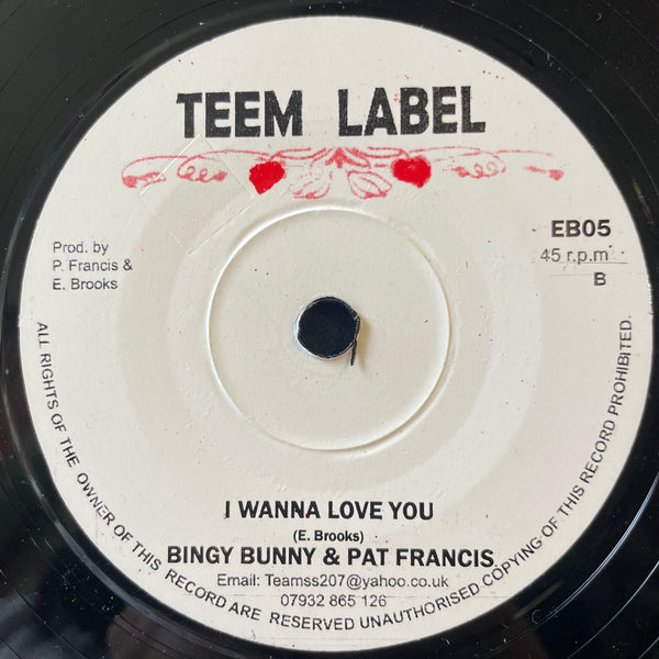 JAH LLOYD / BINGY BUNNY & PAT FRANCIS [Natty Come Yah / I Wanna Love You]