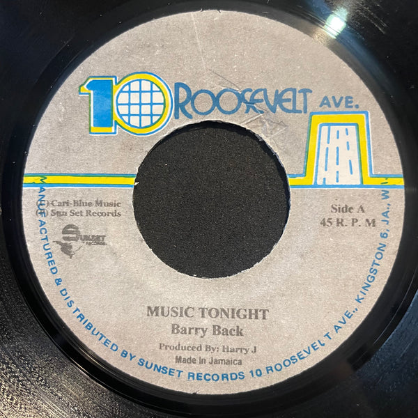 BARRY BACK [Music Tonight]