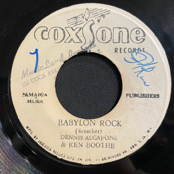DENNIS ALCAPONE & KEN BOOTHE / SOUND DIMENSION [Home Version / Babylon Rock]