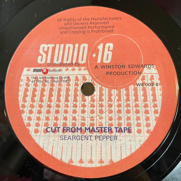 LOVE & UNITY / SARGENT PEPPER [Just Don't Care / Cut From Master Tape]