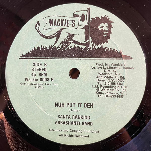 CHRIS WAYNE / SANTA RANKING [Freedom Street / Nuh Put It Deh]