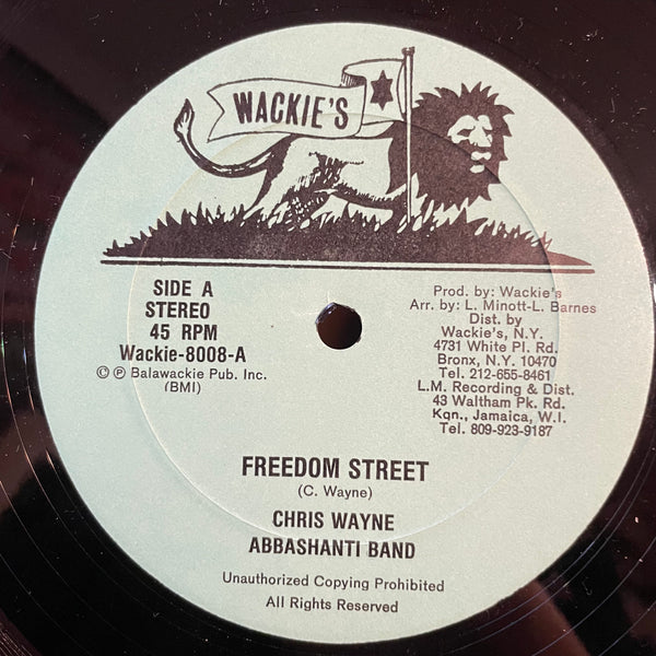 CHRIS WAYNE / SANTA RANKING [Freedom Street / Nuh Put It Deh]