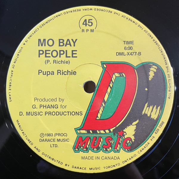 JOHNNY OSBOURNE / PUPA RICHIE [Chopper / Mo Bay People]