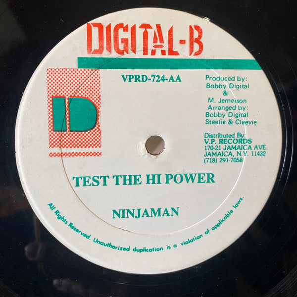 NINJAMAN [Things A Gwan / Test The Hi Power]