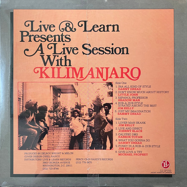 V.A. (DANNY DREAD, LITTLE JON, SAMMY DREAD...) [A Live Session With Kilimanjaro]