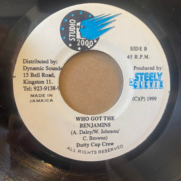BUCCANEER / DUTTY CUP CREW [Kill A Sound Boy / Who Got The Benjamins]