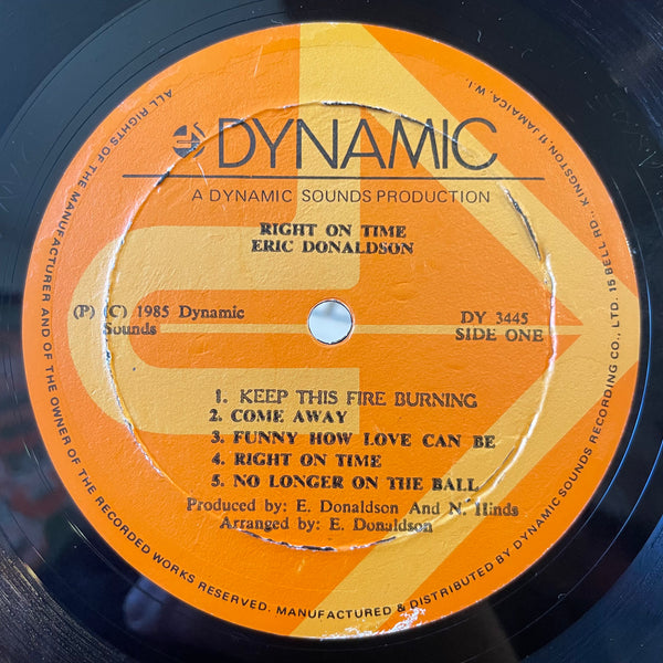 ERIC DONALDSON [Right On Time]