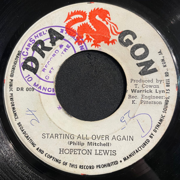 HOPETON LEWIS [Starting All Over Again]