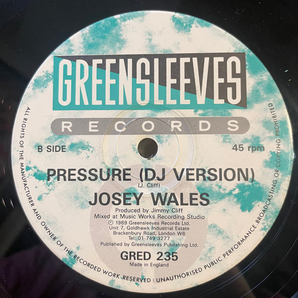 JIMMY CLIFF / JOSEY WALES [Pressure / Pressure (Dj Version)]
