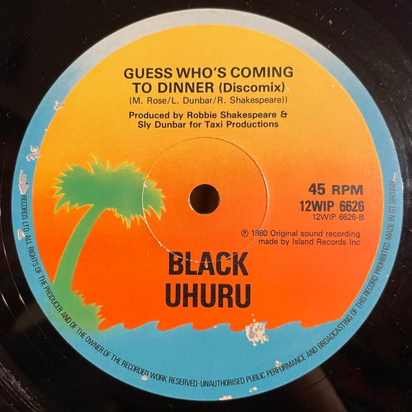 BLACK UHURU [Sinsemilla / Guess Who's Coming To Dinner]
