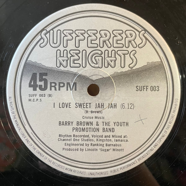 BARRY BROWN / RANKING JOE [I Love Sweet Jah Jah / Youth Man Promotion]