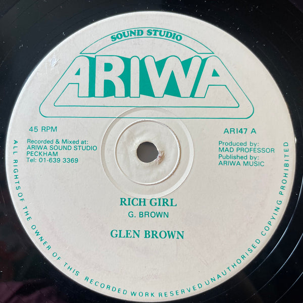 GLEN BROWN [Rich Girl]
