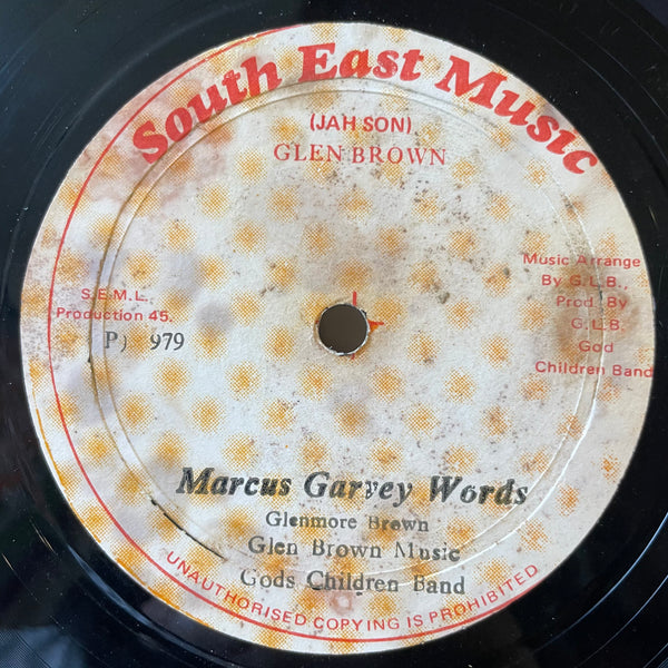GLENMORE BROWN  [Marcus Garveys Words / We All I Have The Right To Live ]