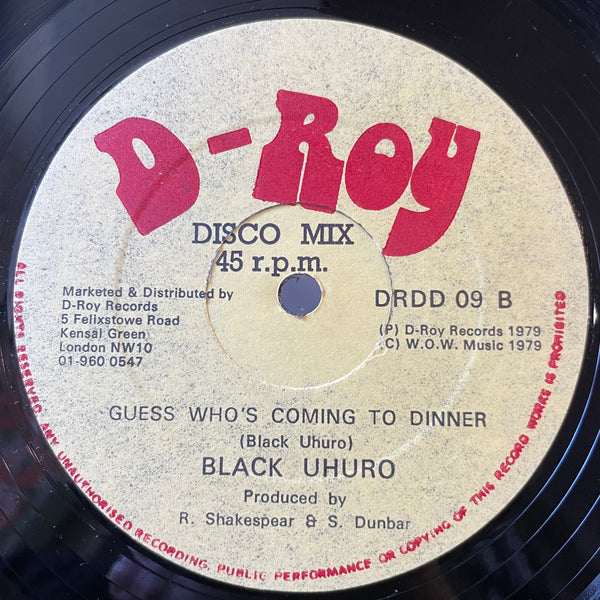 BLACK UHURU [Plastic Smile / Guess Who's Coming To Dinner]