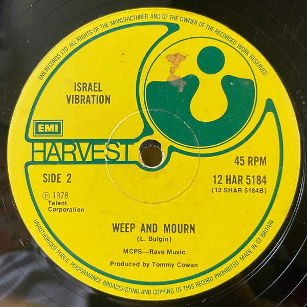 ISRAEL VIBRATION [Same Song / Weep And Mourn]