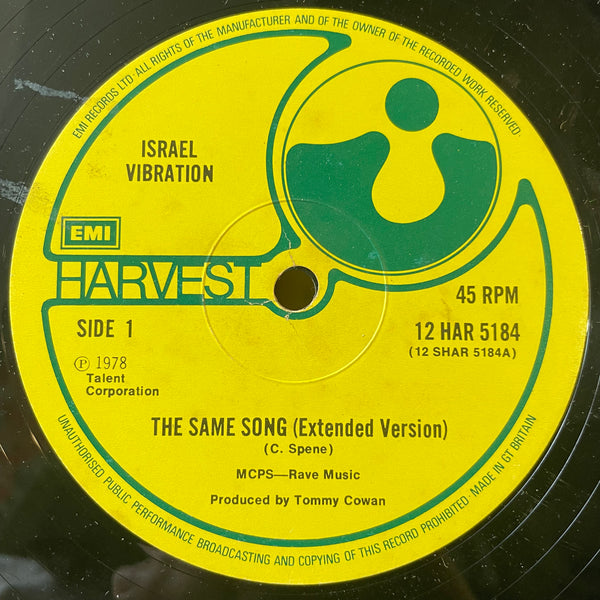 ISRAEL VIBRATION [Same Song / Weep And Mourn]