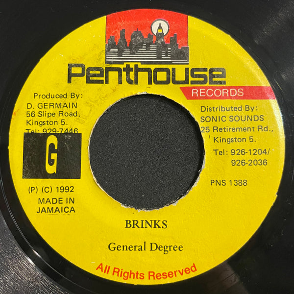 GENERAL DEGREE [Brinks]