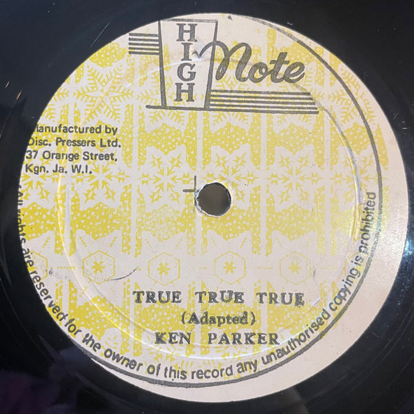 KEN PARKER [True True True / I Should Have Know]