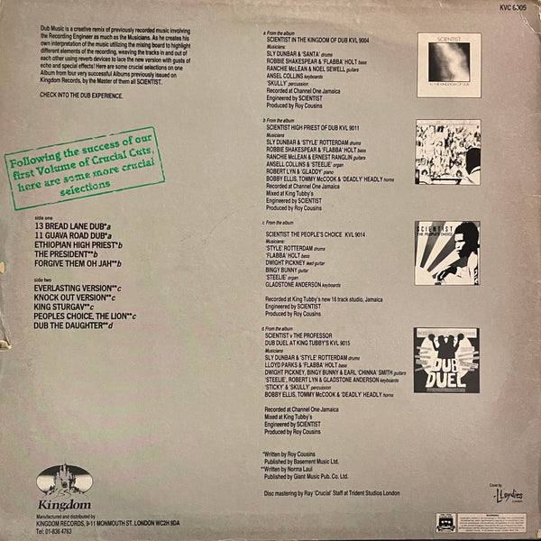 SCIENTIST [Crucial Cuts Vol.2]