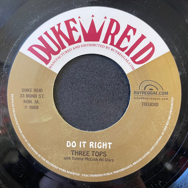 THREE TOPS / THREE TOPS & PHYLLIS DILLON [Do It Right / Do It Right (Soul Take)]