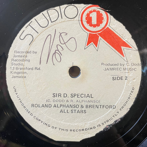 ROLANDO ALPHONSO & BRENTFORD ALL STARS / JOHNNY OSBOURNE  [Sir D Special / Unity ]