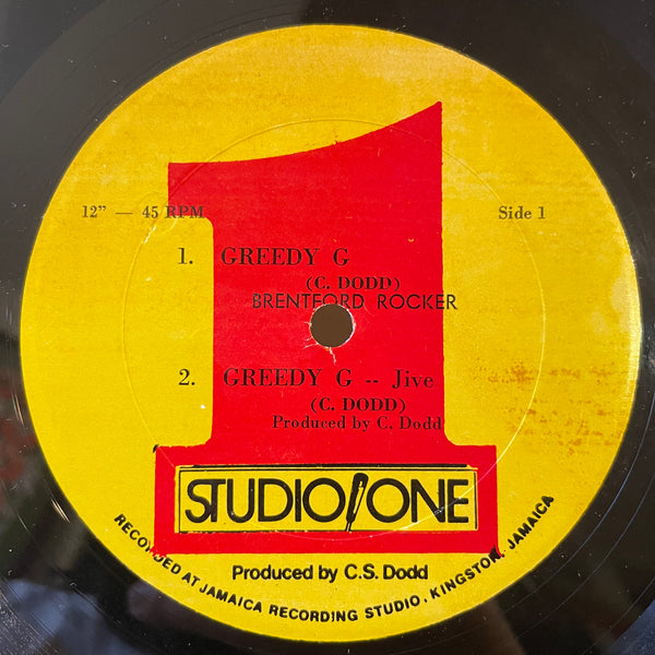 BRENTFORD ROCKER. JIVE. / LESLIE MILLINER. [Greedy G / Rocking G - Version]
