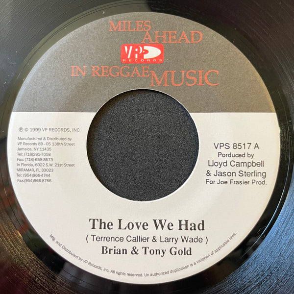 BRIAN & TONY GOLD [The Love We Had]