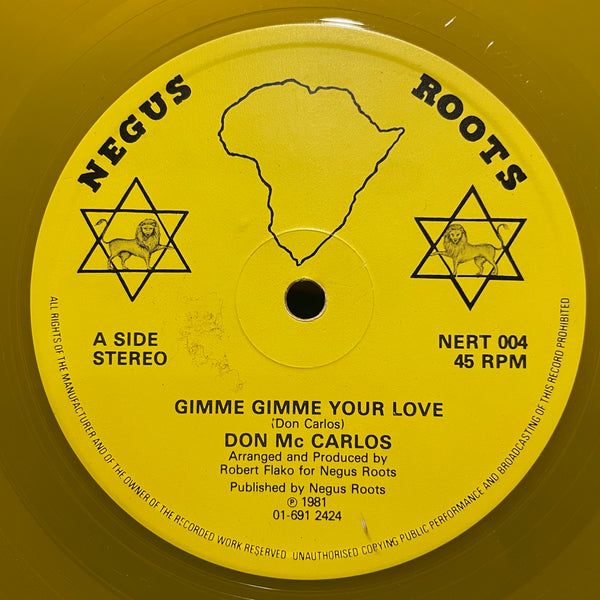 DON MC CARLOS [Gimme Gimme Your Love]