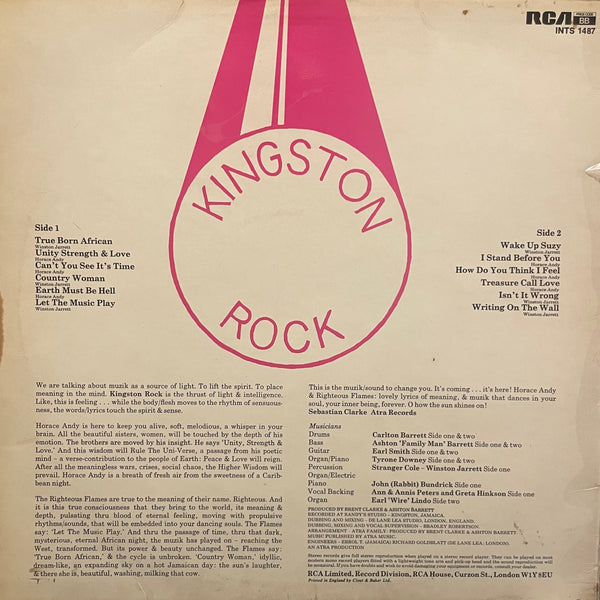 RIGHTEOUS FLAMES. HORACE ANDY [Kingston Rock]