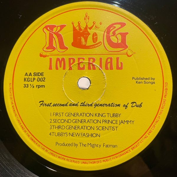 KING TUBBYS [First,Second And Third Generation Of Dub]