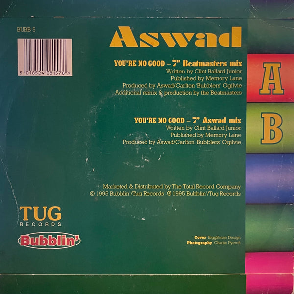 ASWAD [You're No Good (Beatmasters Mix) / You're No Good (Aswad Mix)]