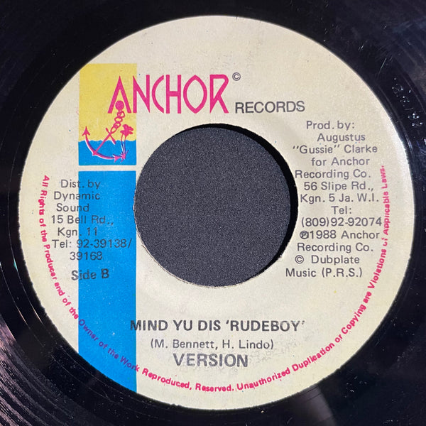 GREGORY ISAACS [Mind Yu Dis "Rudeboy"]