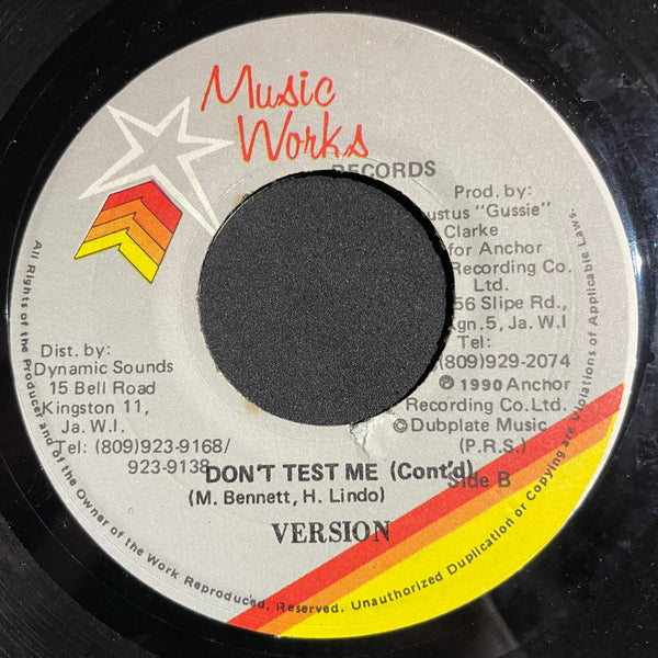 SHABBA RANKS & DEBORAHE [Don't Test Me]