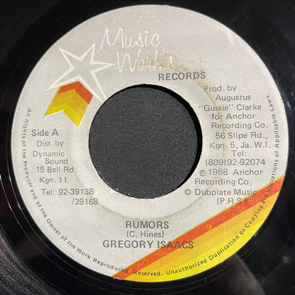 GREGORY ISSACS [Rumors]