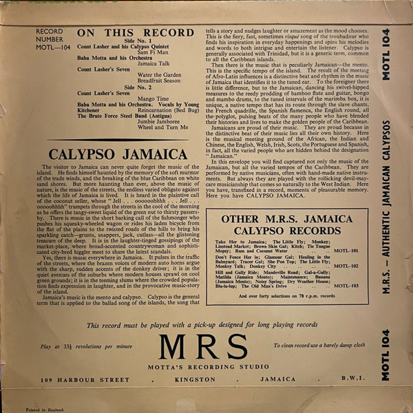 V.A. [Mrs Authentic Jamaica Calypso Series 4]