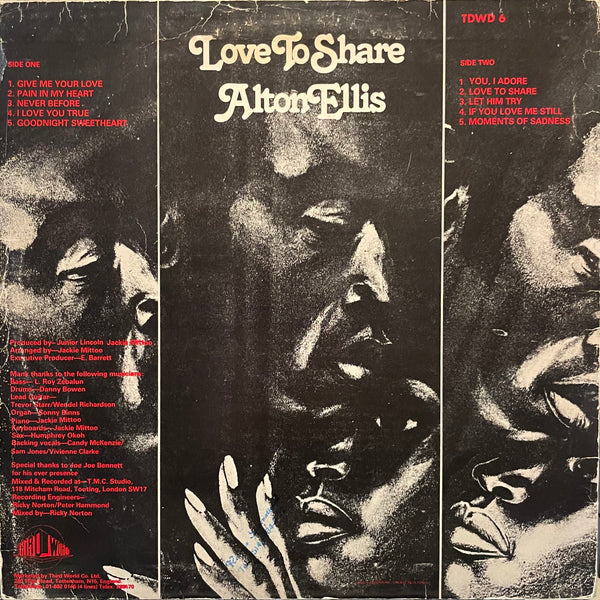 ALTON ELLIS [Love To Share]
