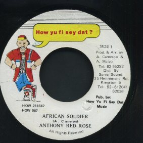ANTHONY RED ROSE [African Soldier]