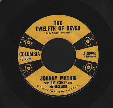JOHNNY MATHIS [Chances Are / The Twelfth Of Never]